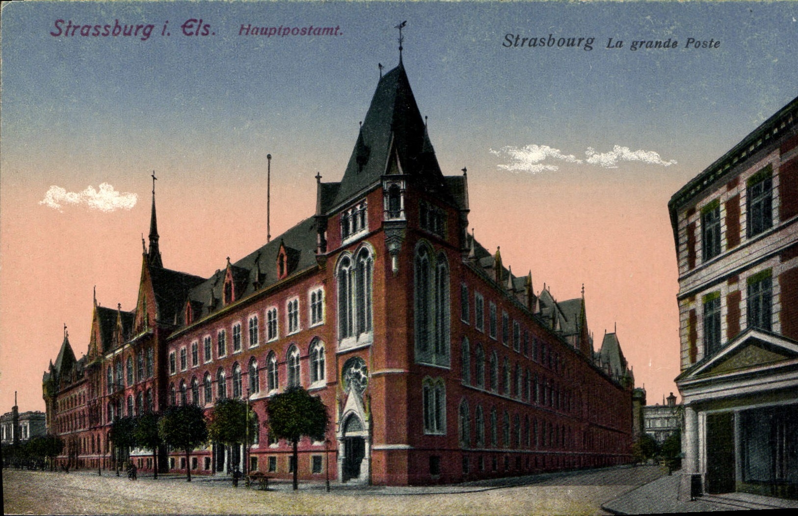 CPA Strasbourg La grande Poste 