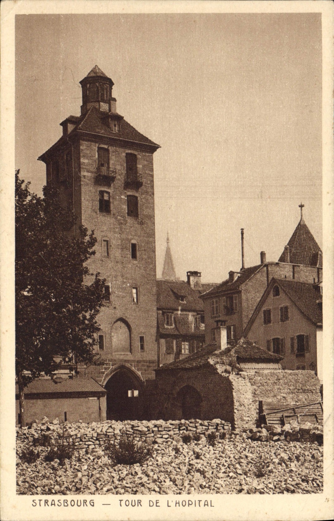 CPA Strasbourg Tour de l'Hopital 