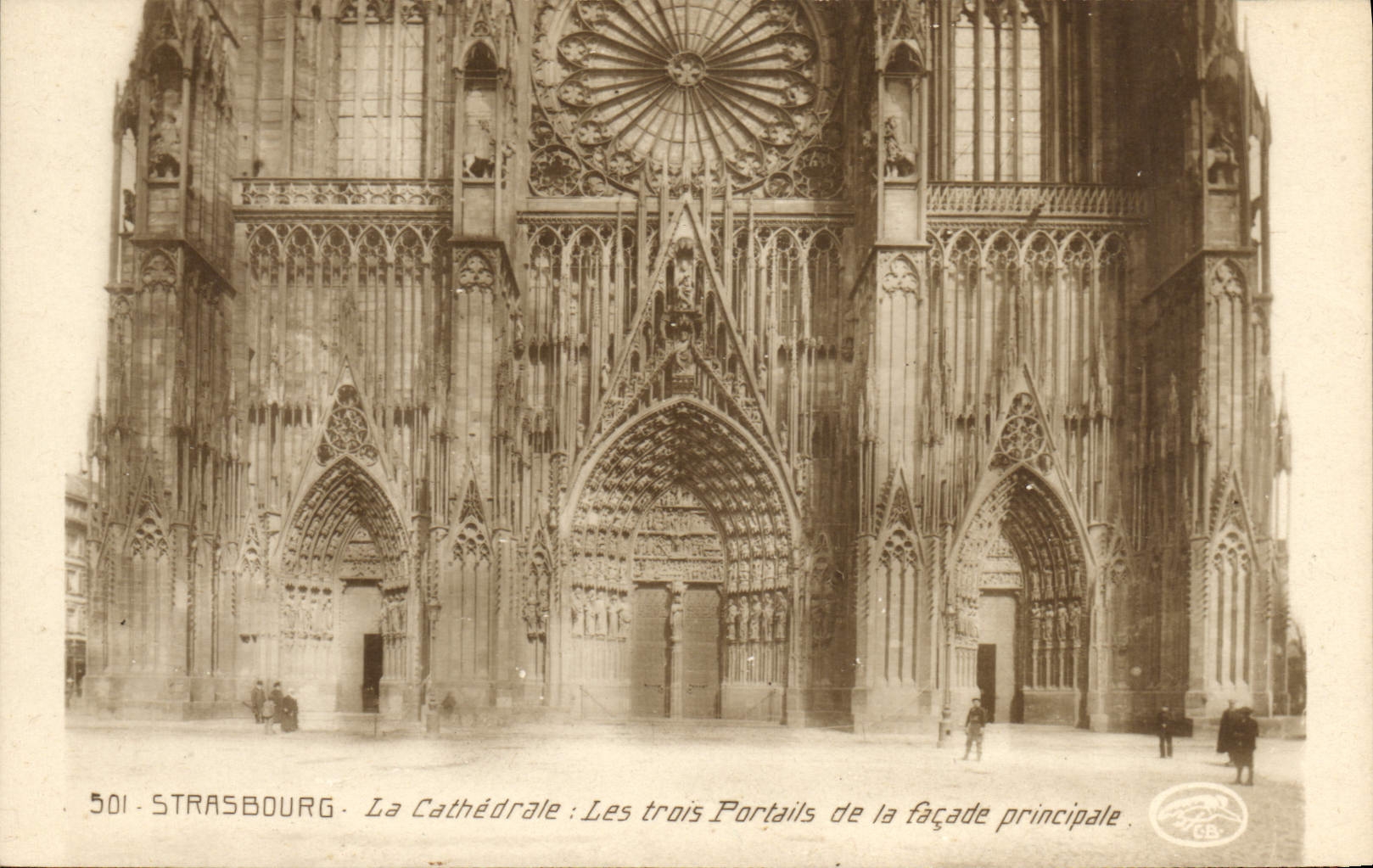CPA Strasbourg La Cathedrale Les trois portails de la facade principale