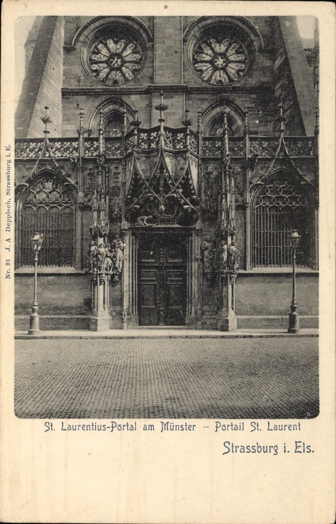 CPA Portail St Laurent Strassburg i Els 