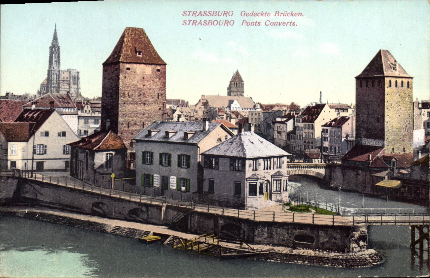 CPA Strasbourg ponts Couverts 