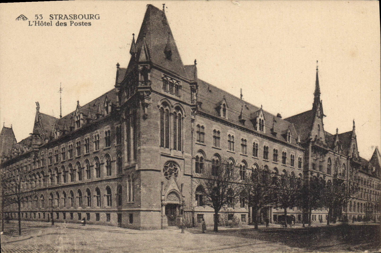 CPA Strasbourg l'hotel des postes 