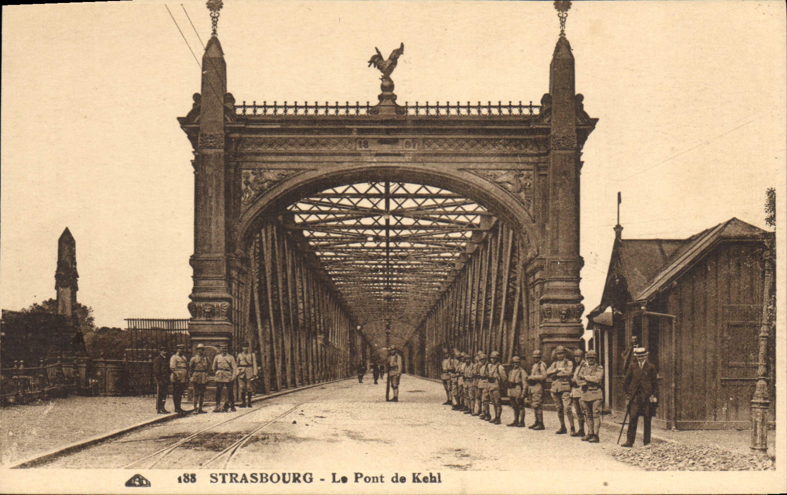 CPA Strasbourg le pont de kehl 