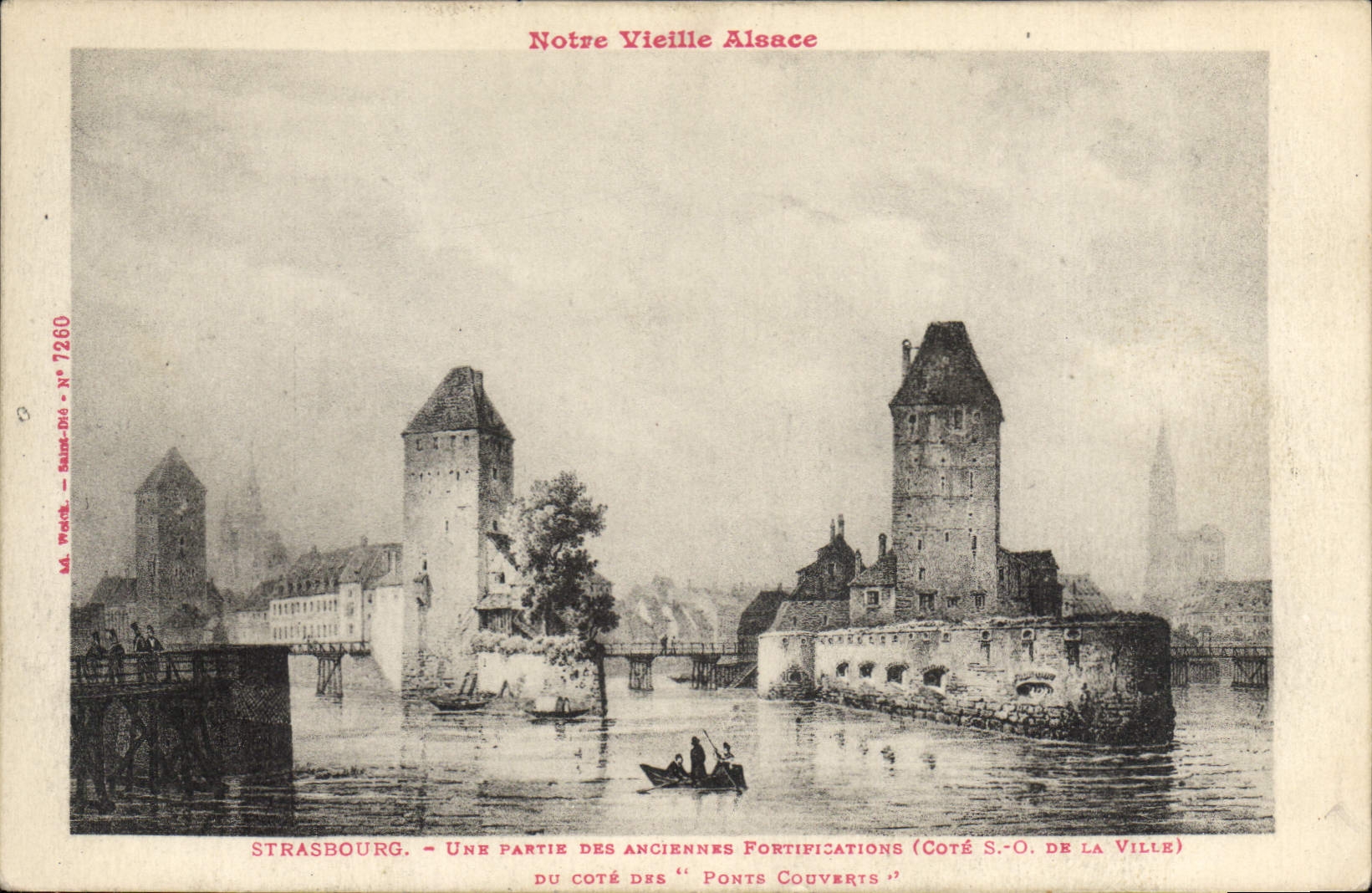CPA Notre Vieille Alsace Strasbourg une partie des anciennes fortipication cote S O de la Ville du c