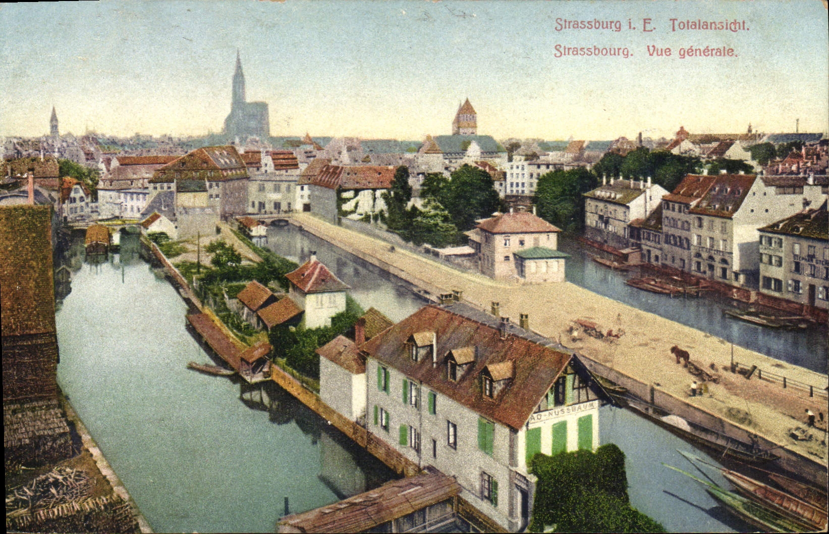 CPA Strasbourg vue generale 