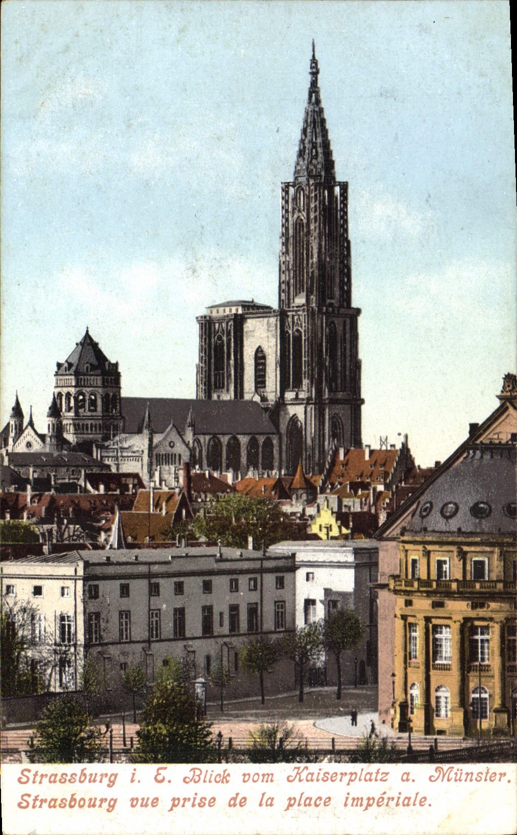 CPA Strasbourg vue prise de la place Imperial 