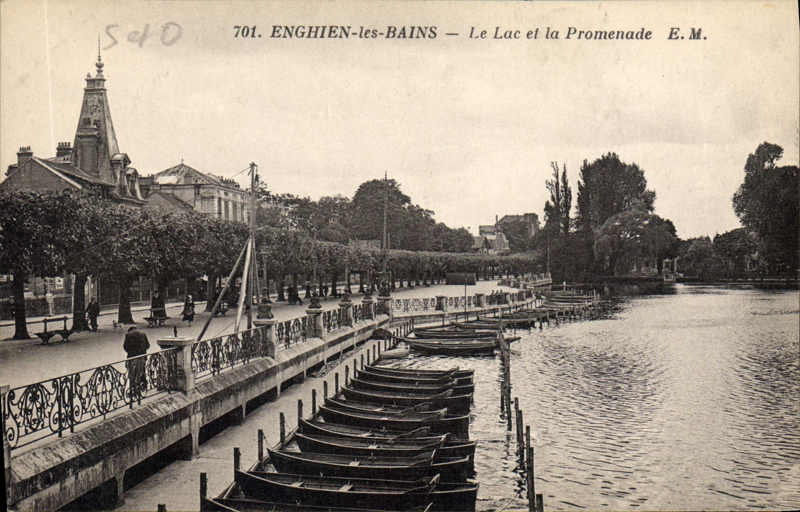 CPA Enghien les Bains le lac et la Promenade
