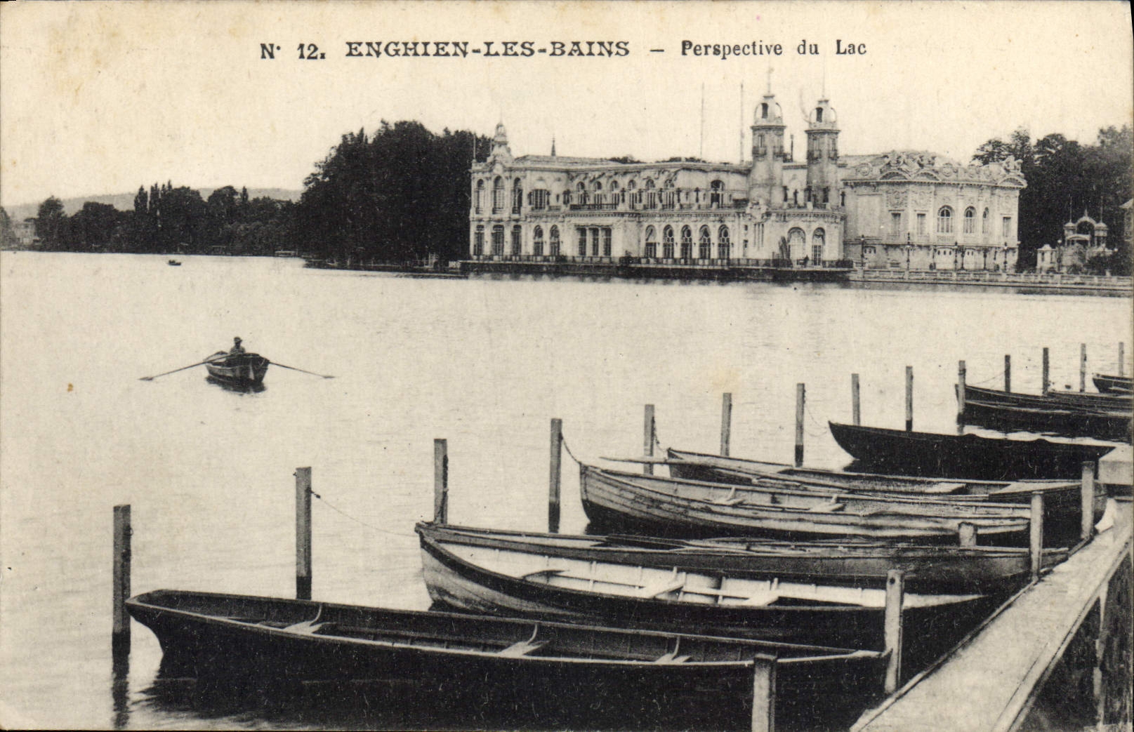 CPA Enghien les Bains Perspective du lac