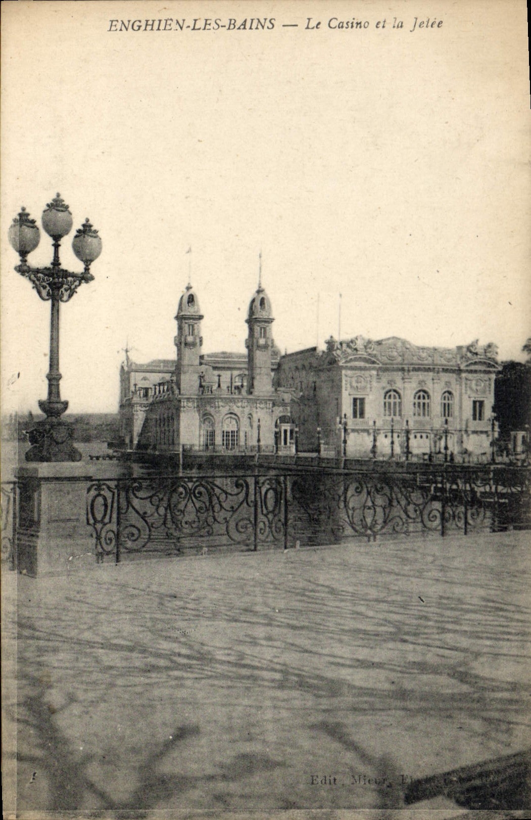 CPA Enghien les Bains le casino et la Jetee