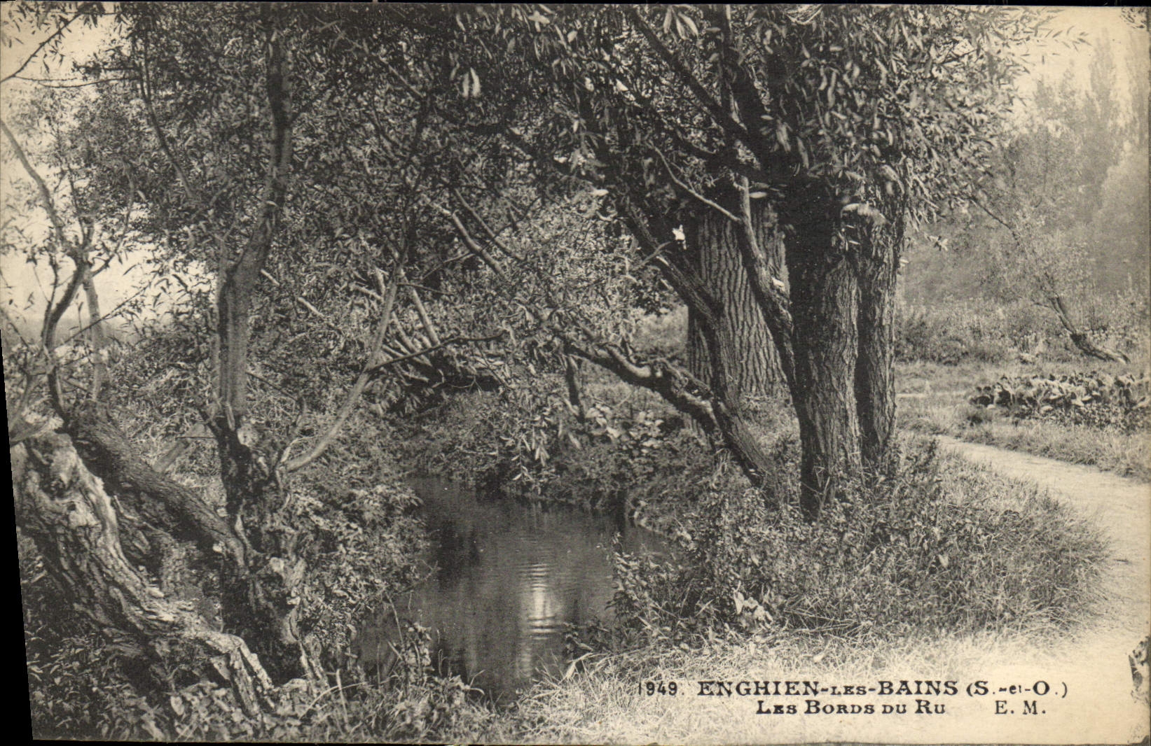 CPA Enghien les Bains S et O les Bords du Ru
