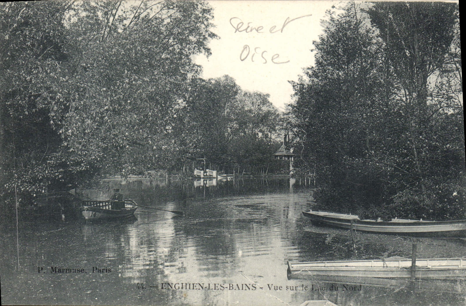 CPA Enghien les Bains vue sur le Lac du Nord