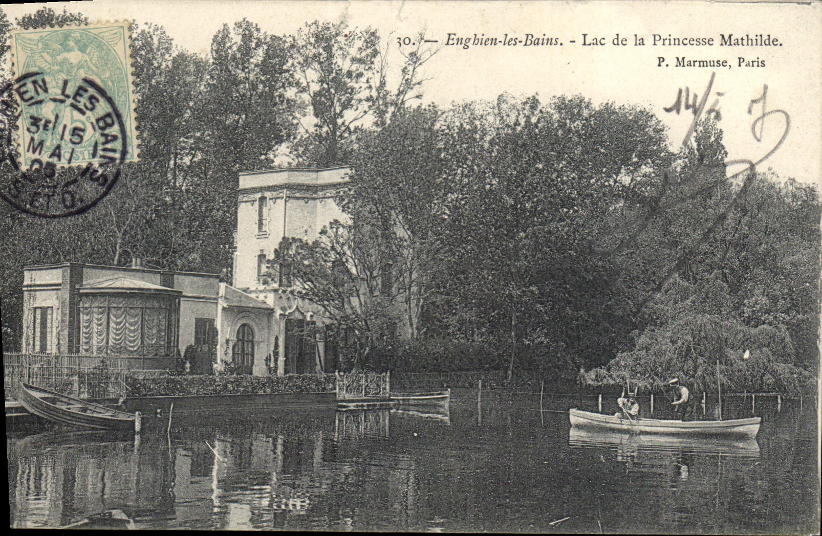 CPA Enghien les Bains Lac de Princesse Mathilde