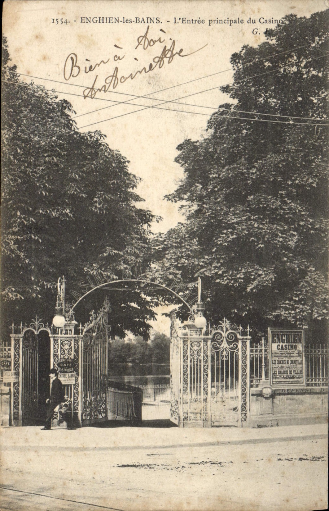 CPA Enghien les Bains l'entree principal du casino