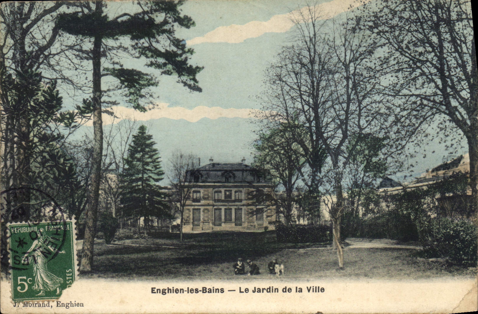CPA Enghien les Bains le jardin de la ville