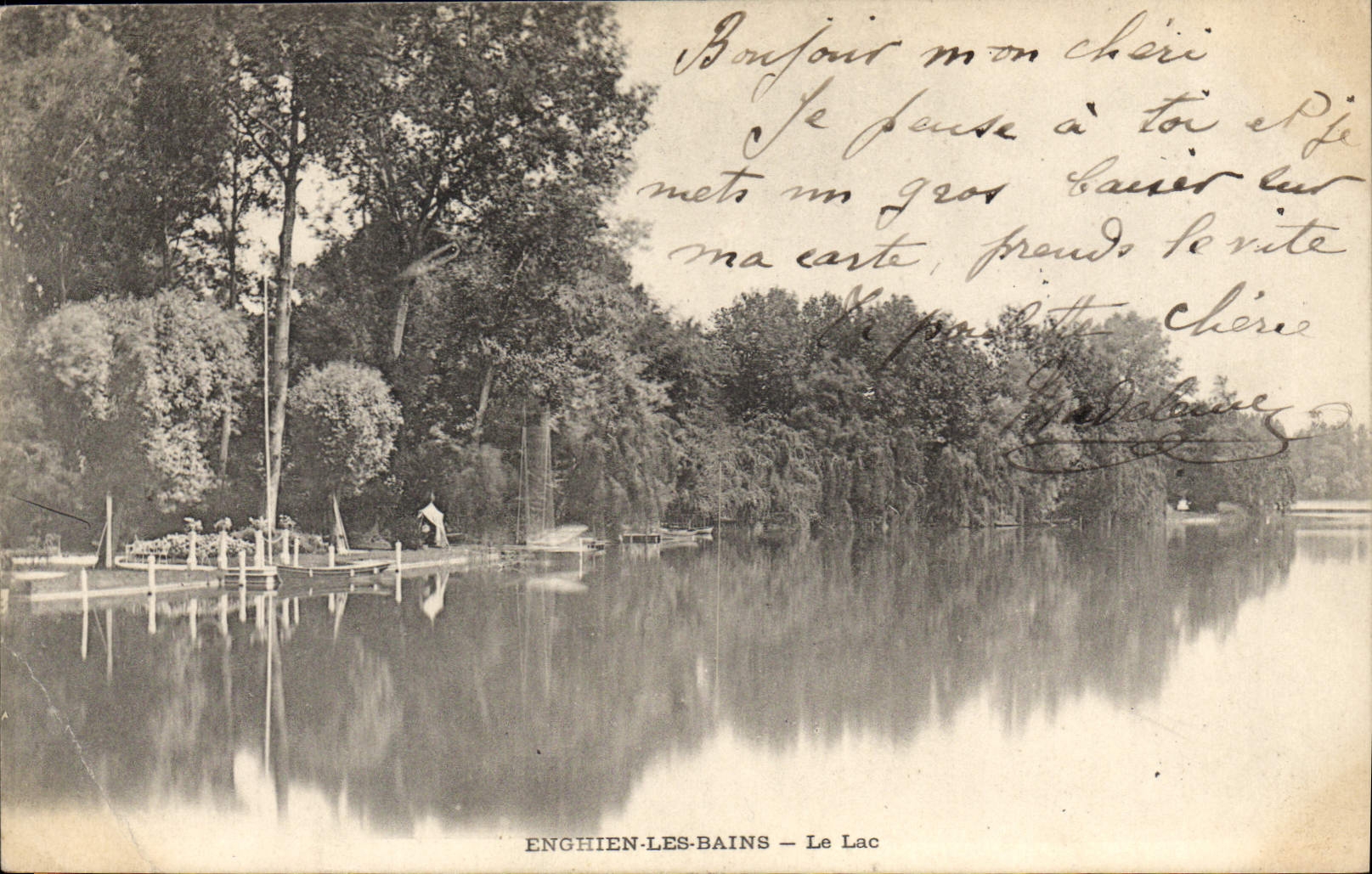 CPA Enghien les Bains le lac 