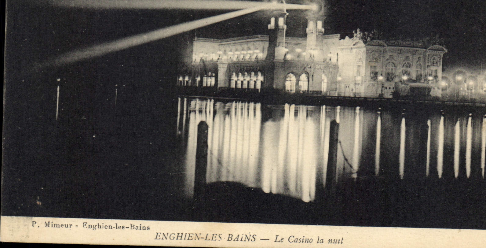 CPA Enghien les Bains le casino la nuit 