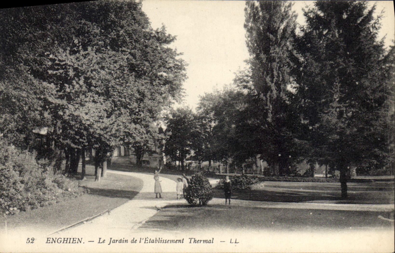 CPA Enghien le jardin de l'etablissement Thermal