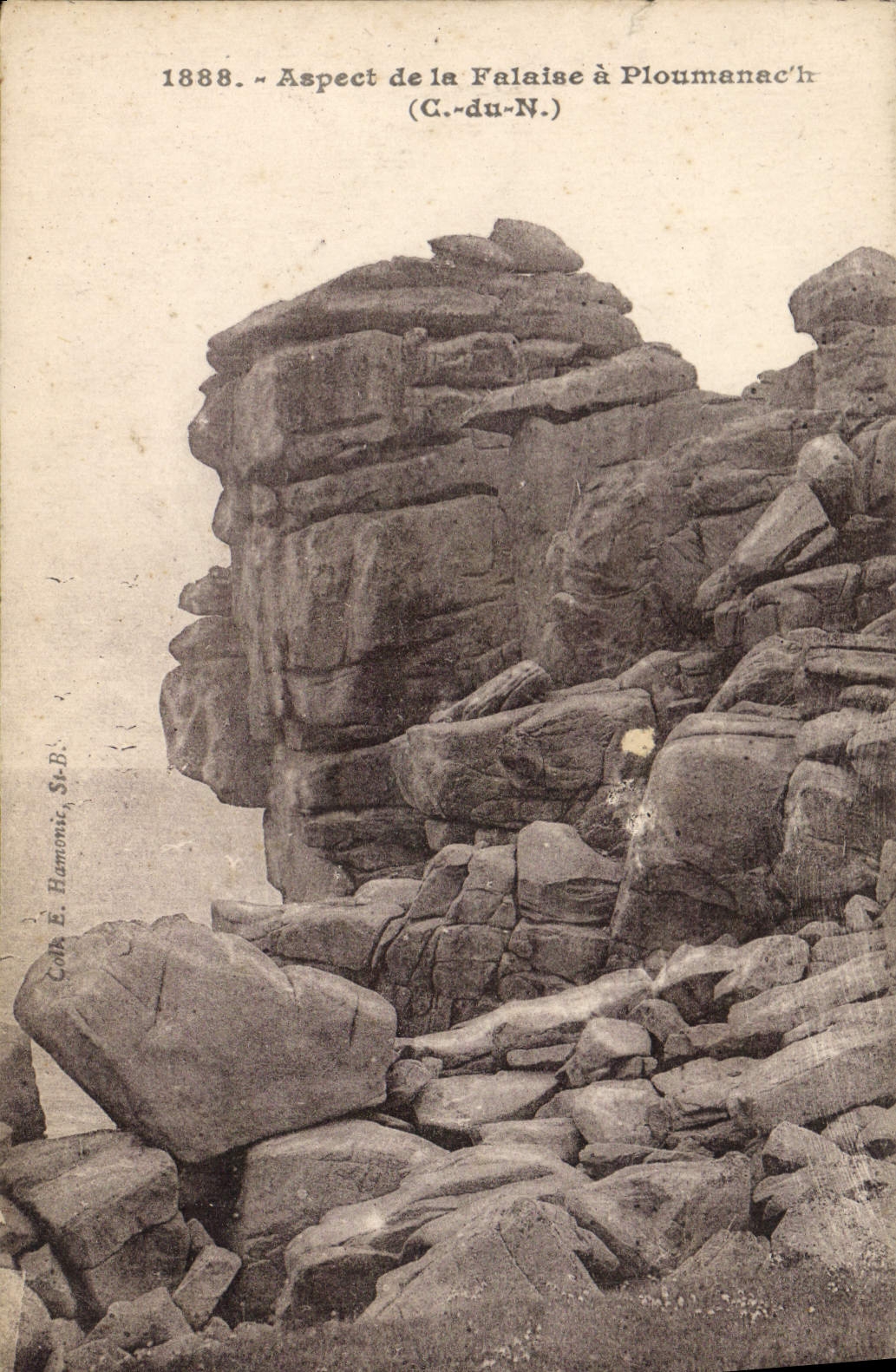 CPA Aspect de la Falaise a Ploumanac'h C du N