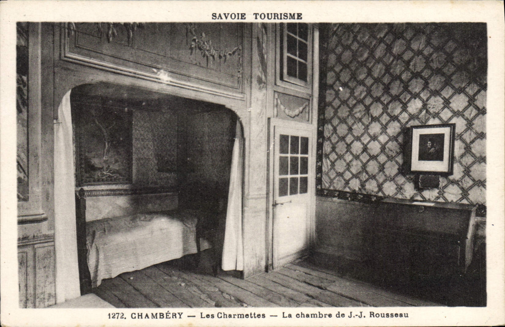 CPA Savoie Tourisme Chambery les Charmettes la chambre de J J Rousseau 