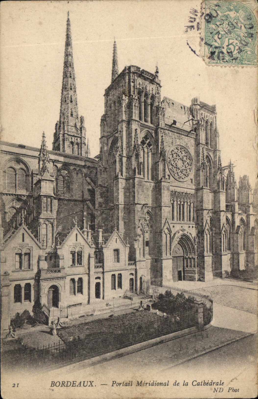 CPA Bordeaux Portail Meridional de la cathedrale