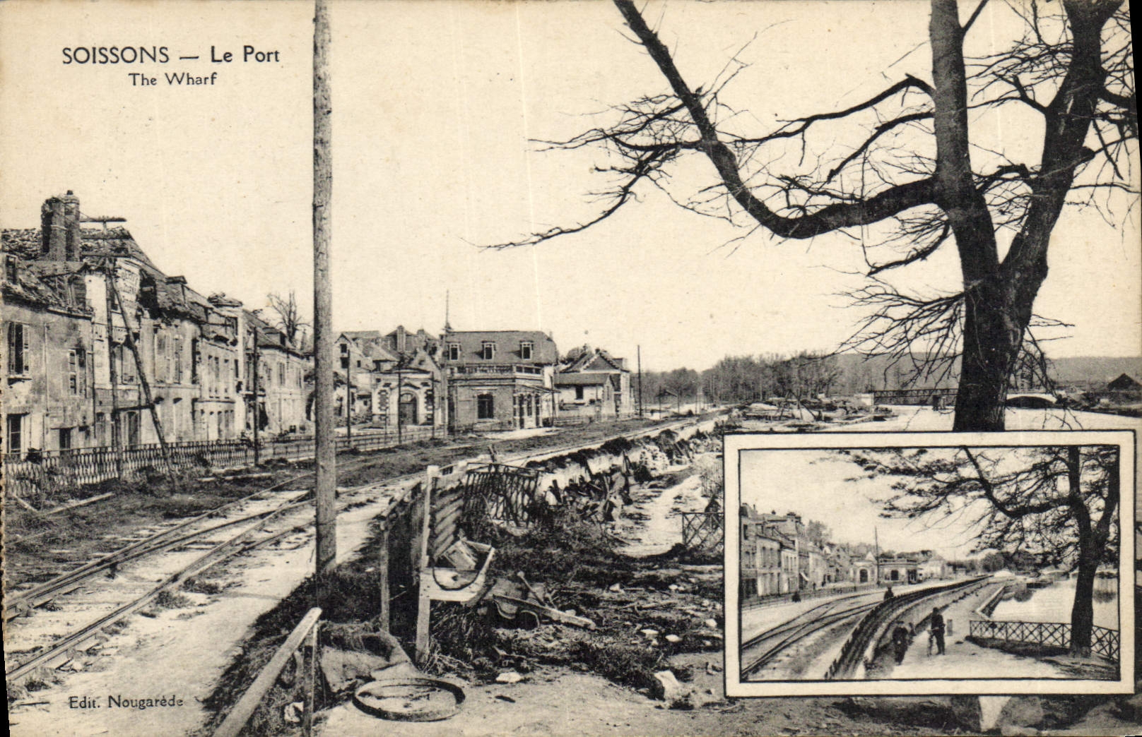 CPA Soissons le port 