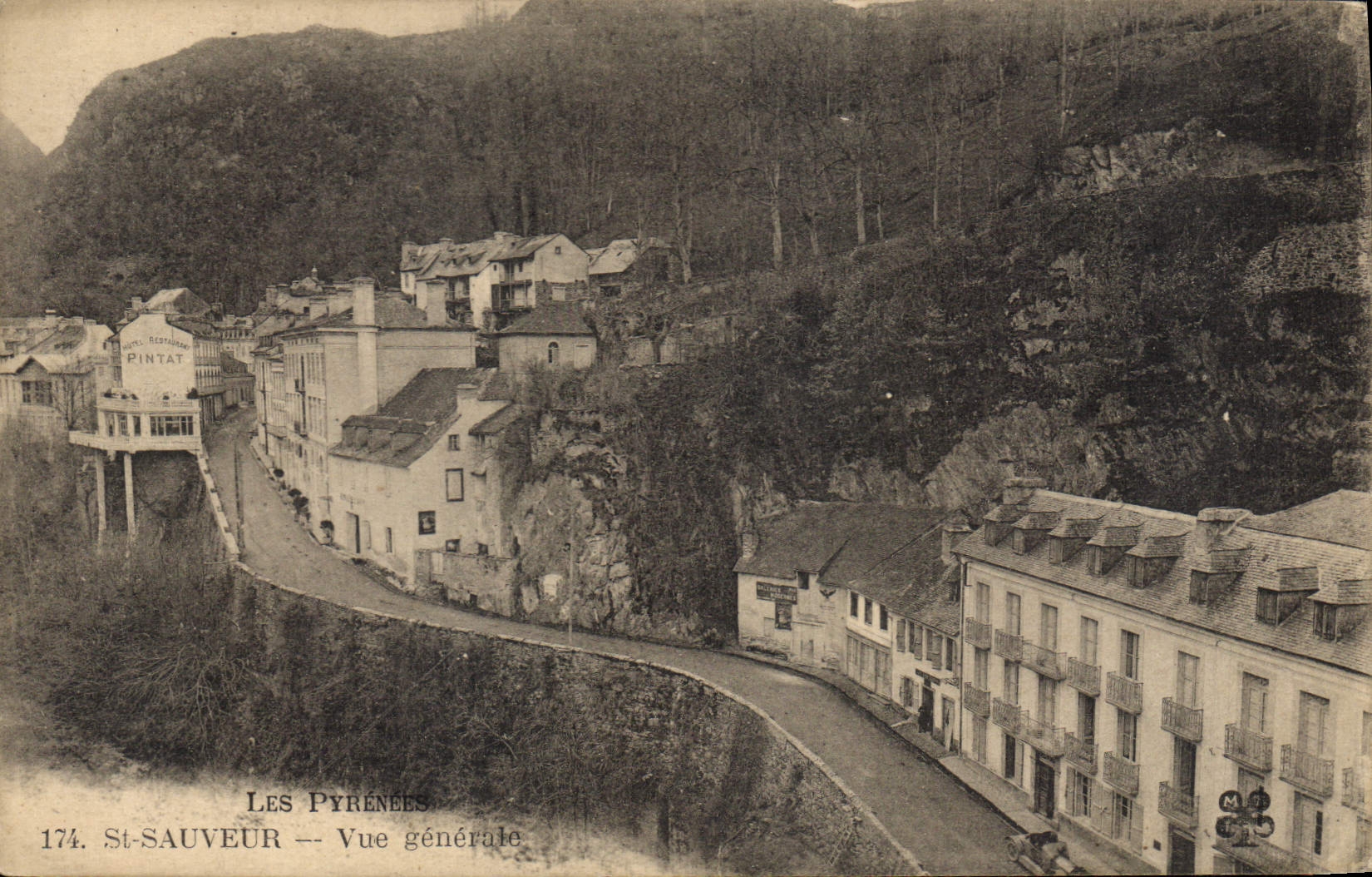 CPA Les Pyrenees St Sauveur vue generale 
