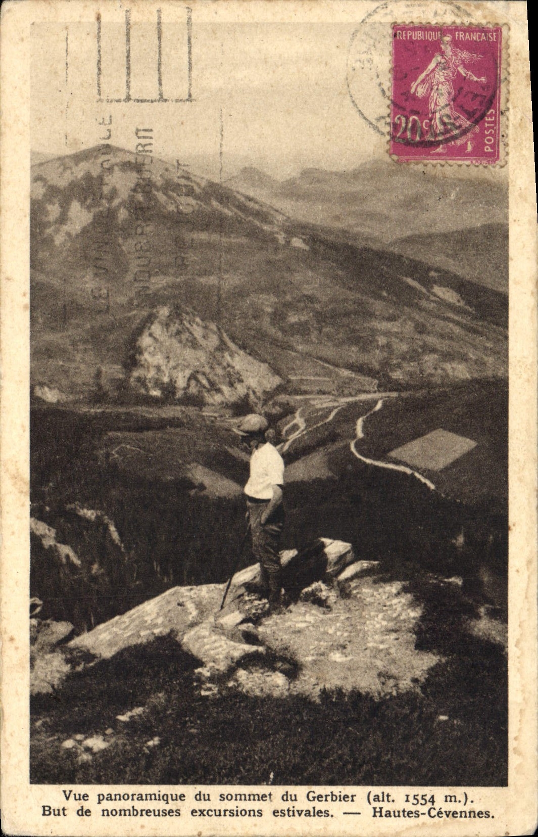 CPA Vue panoramique du Sommet du Gerbier But de nombreuses excursions estivales Hautes Cevennes