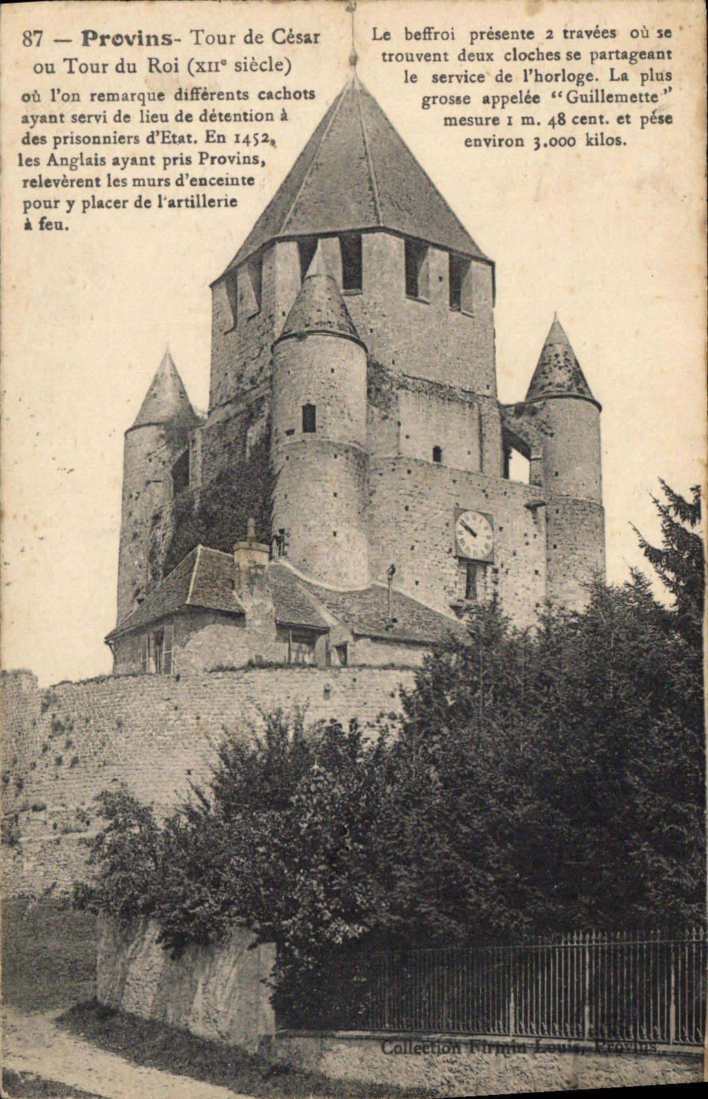 CPA Provins Tour de Cesar ou Tour du Roi XII siecle ou l'om remarque differents cachots ayant servi 