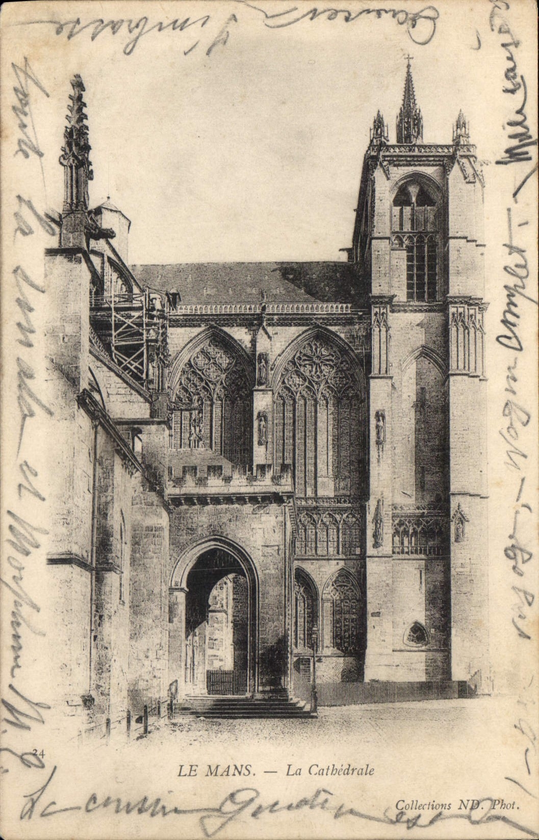 CPA Le Mans la cathedrale 