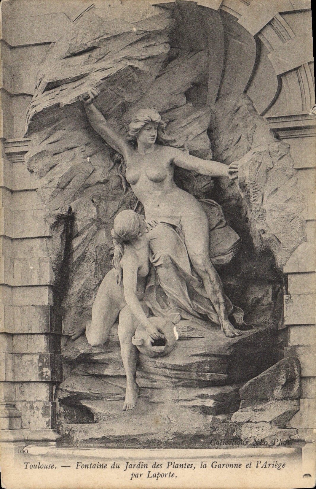 CPA Toulouse fontaine du jardin des plantes la Garonne et l'Ariege par Laporte 