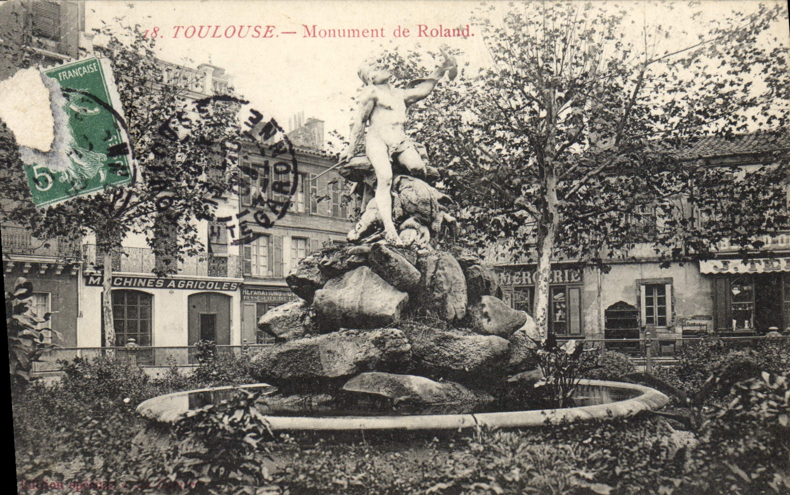 CPA Toulouse Monument de Roland 