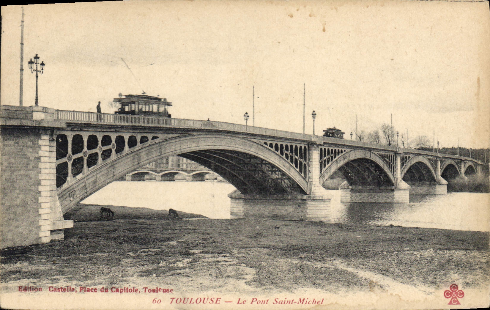 CPA Toulouse le pont Saint Michel