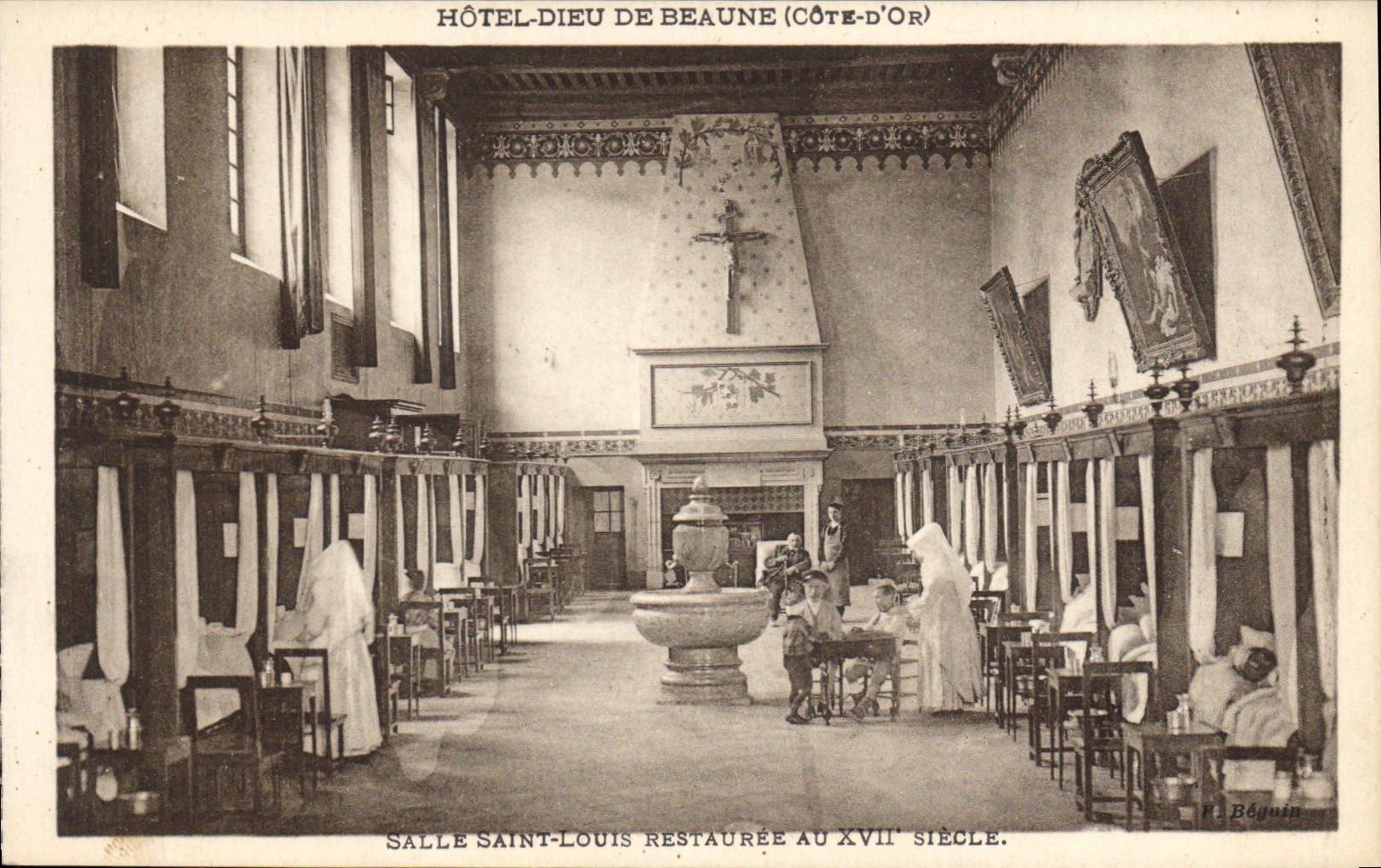 CPA Hotel Dieu de Beaune Cote d'Ore salle saint Louis restaurant au XVII siecle 
