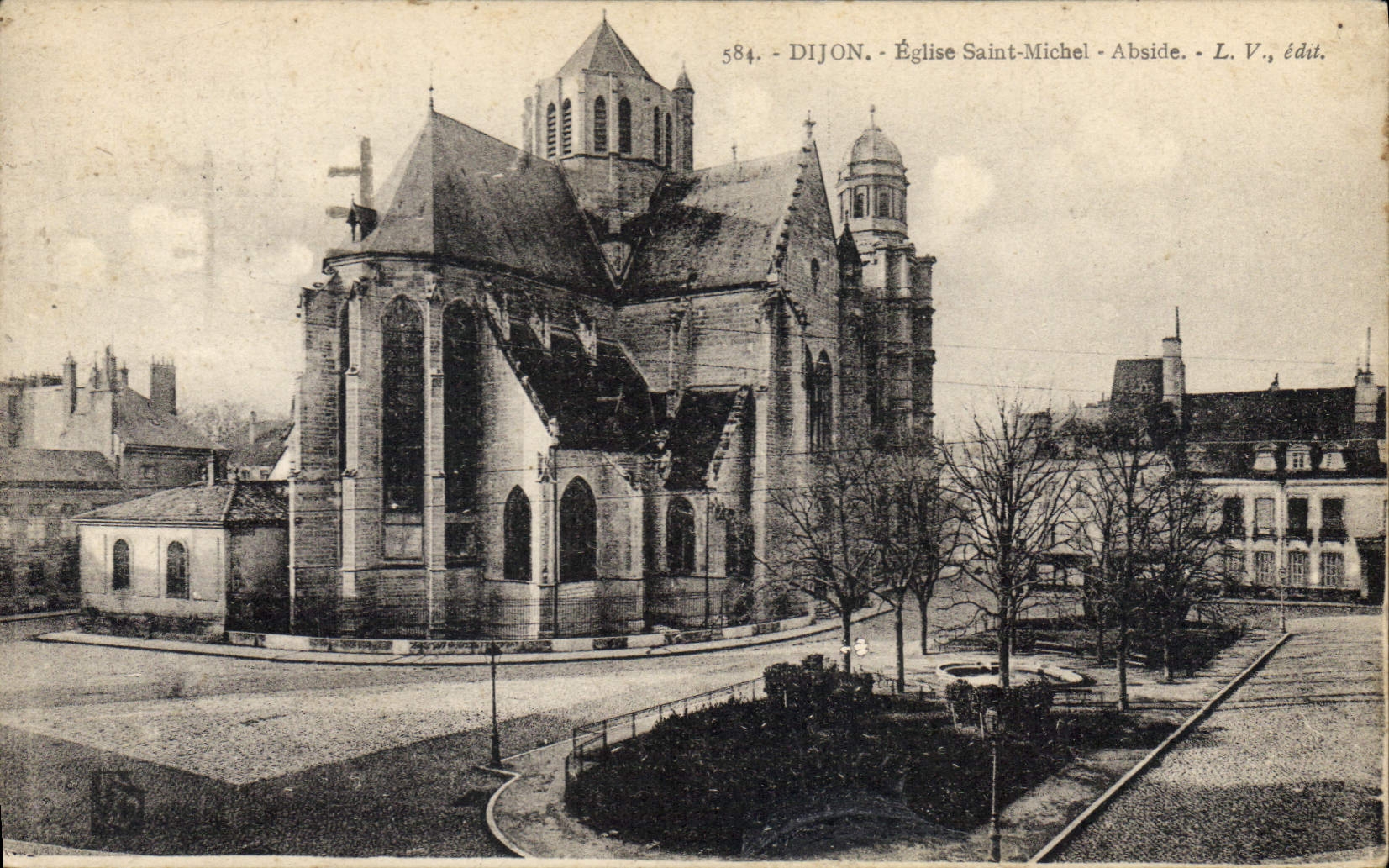 CPA Dijon Eglise Saint Michel Abside 
