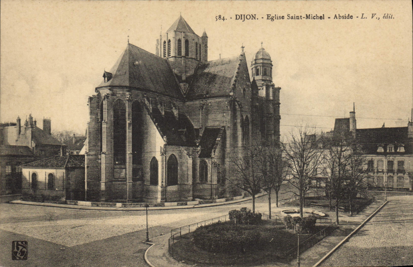 CPA Dijon Eglise Saint Michel Abside 