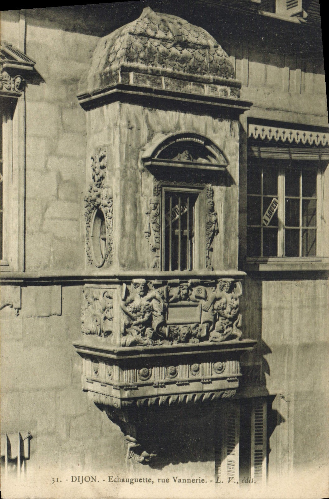 CPA Dijon Echauguette rue Vannerie 