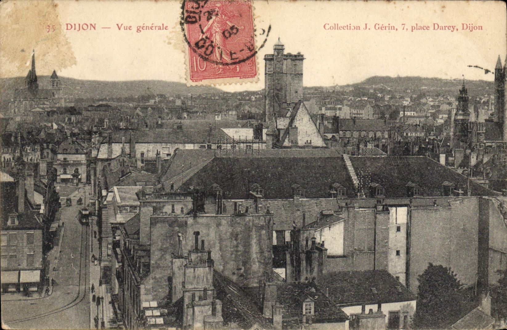 CPA Dijon vue generale 