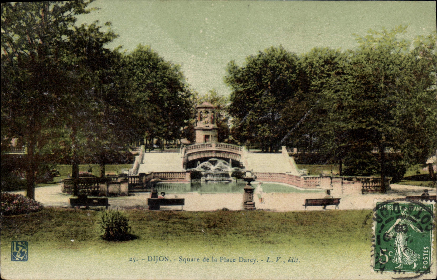 CPA Dijon Square de la Place Darcy 