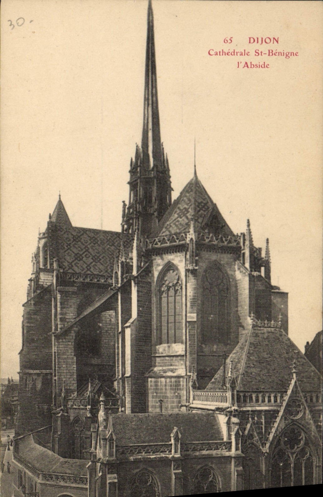 CPA Dijon Cathedrale St Benigne l'Abside 