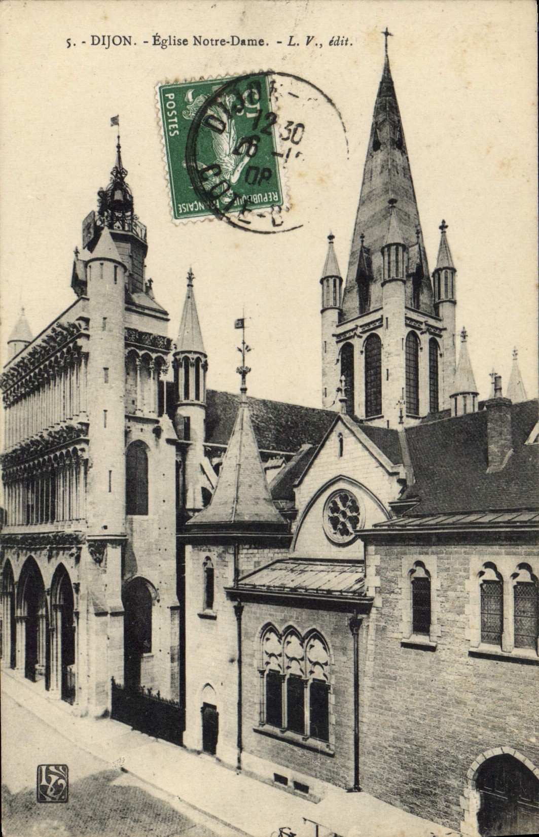 CPA Dijon Eglise Notre Dame 