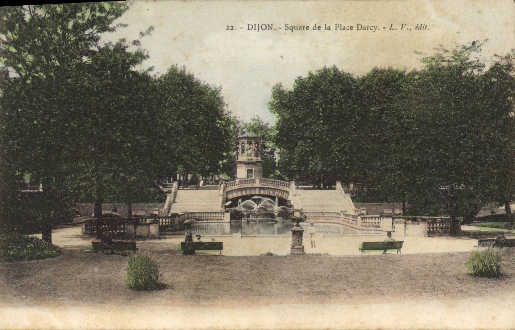 CPA Dijon Square de la Place Darcy 