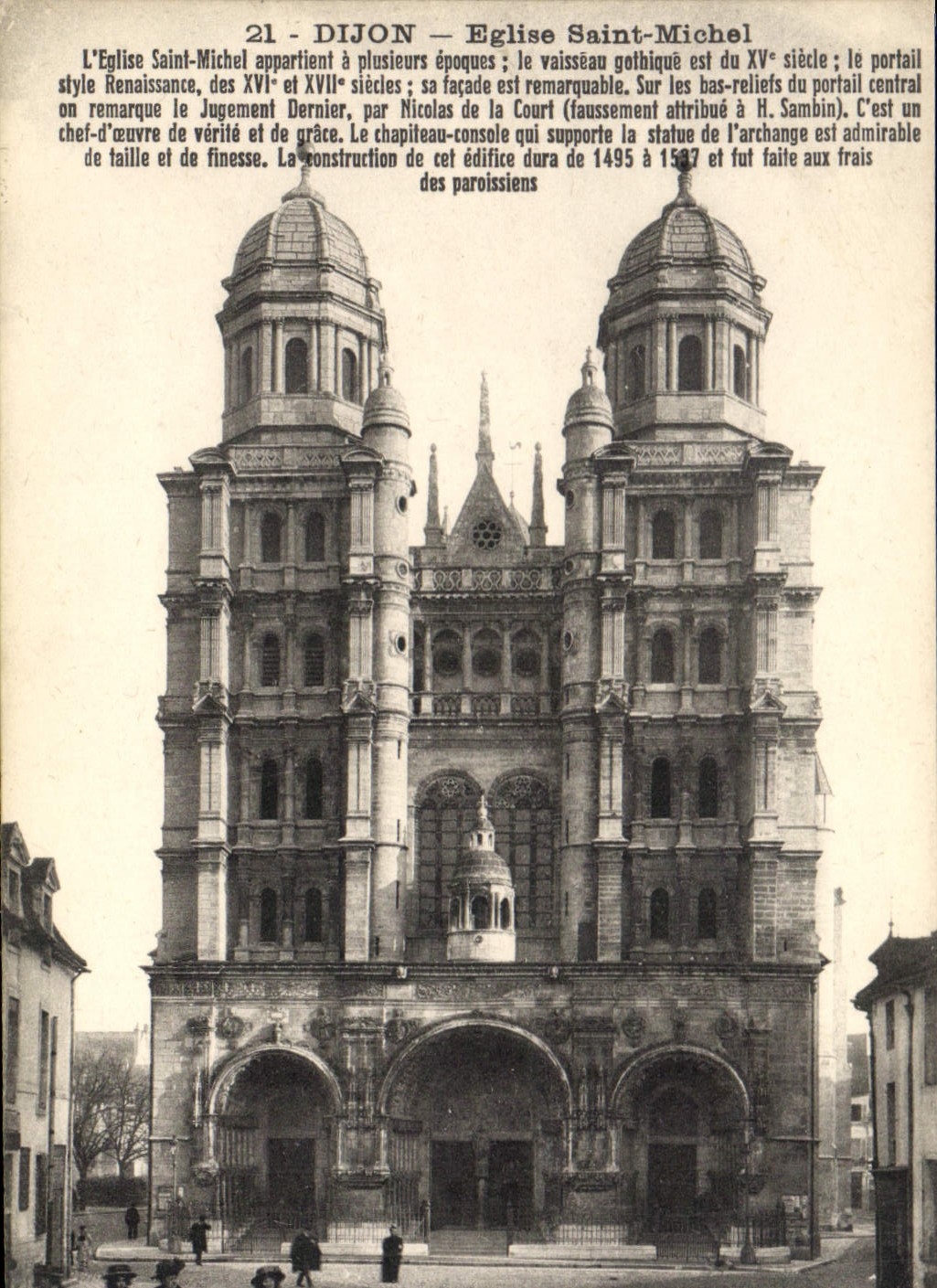 CPA Dijon Eglise Saint Michel 