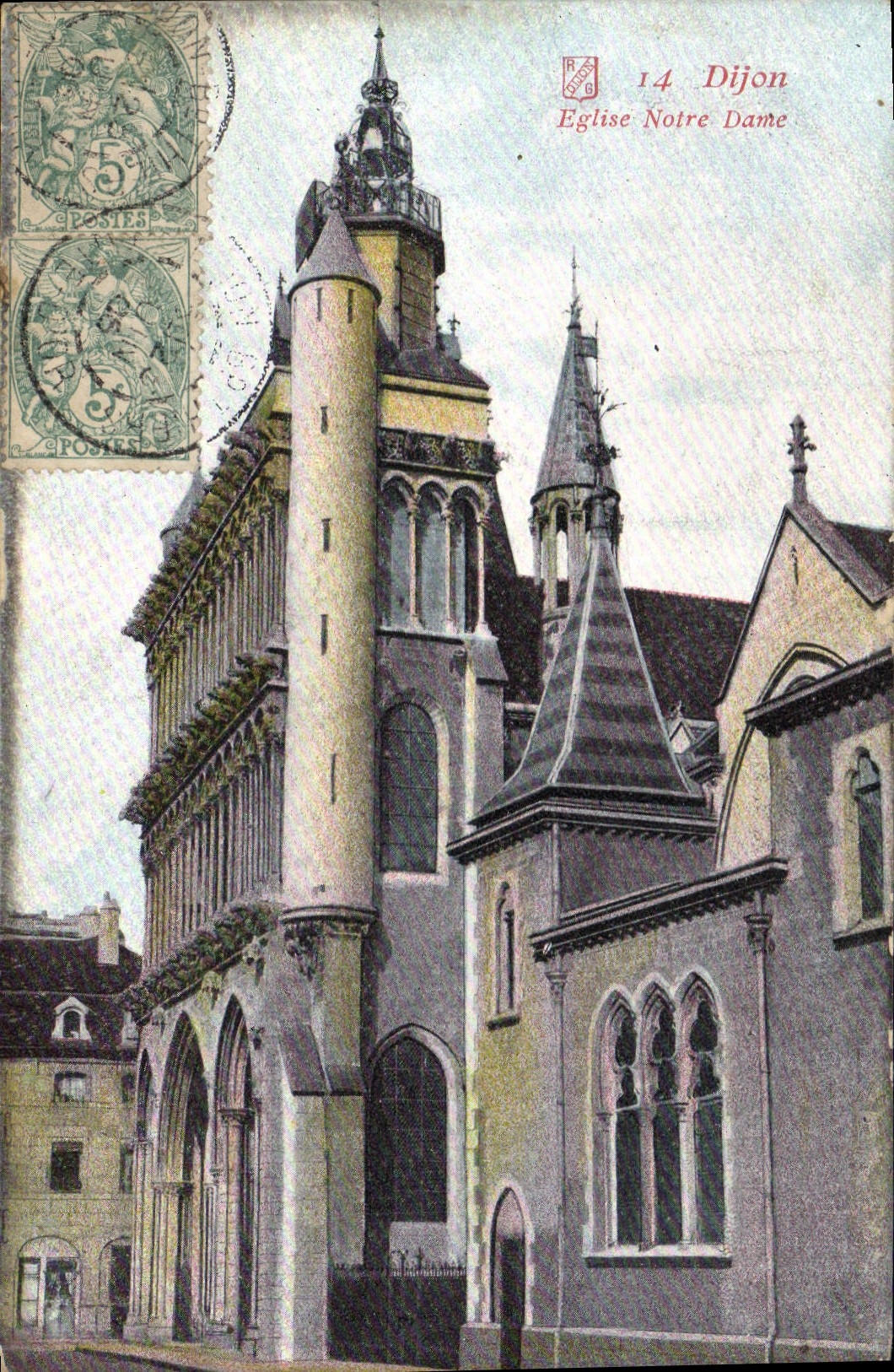 CPA Dijon Eglise Notre Dame 