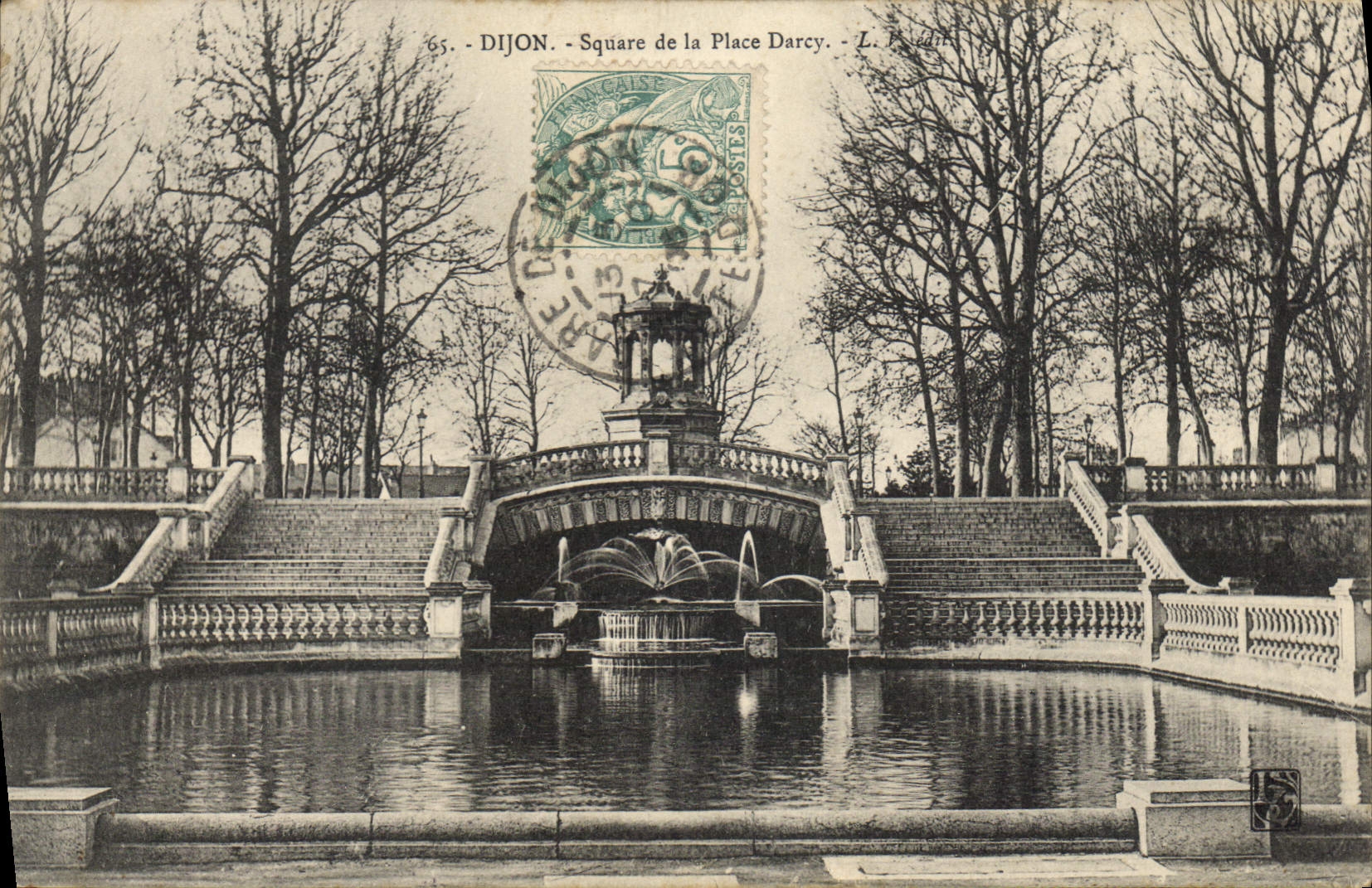 CPA Dijon Square de la Place Darcy 
