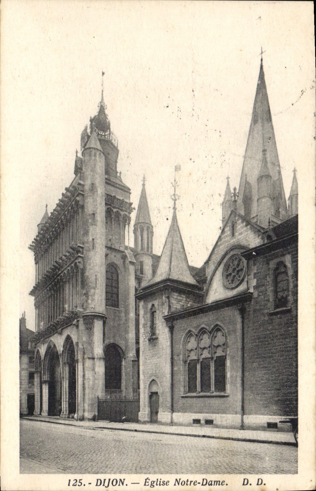 CPA Dijon Eglise Notre Dame 