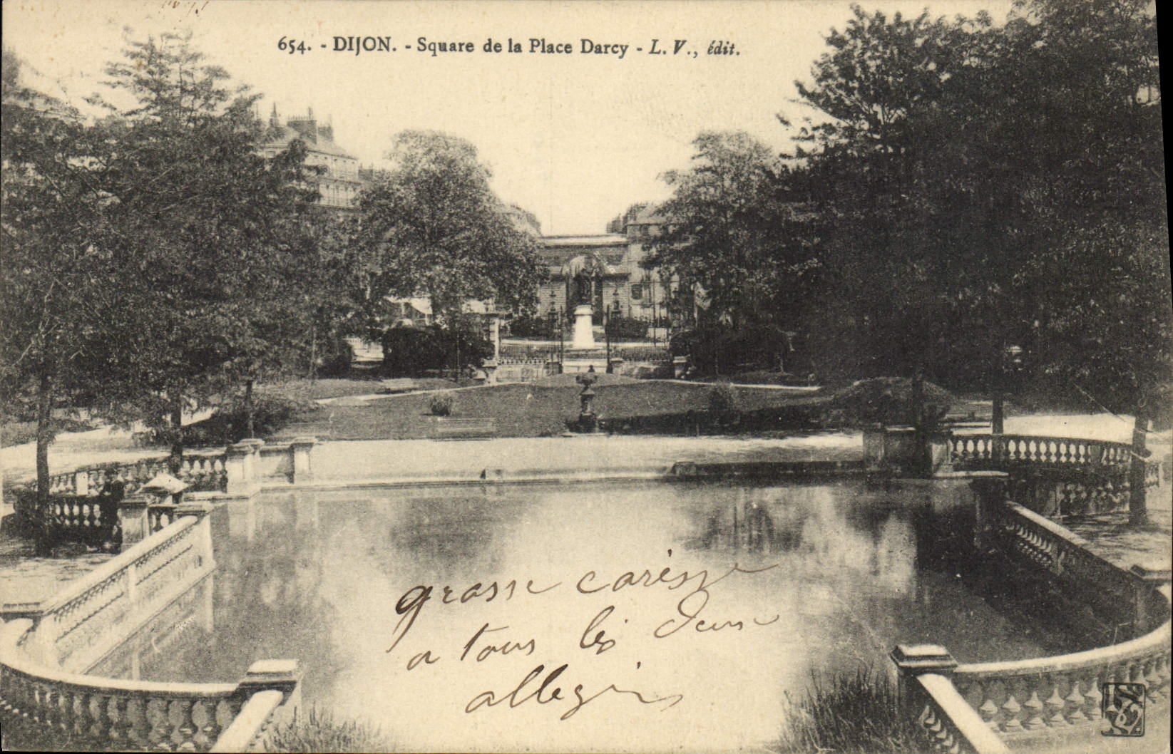 CPA Dijon Square de la Place Darcy 