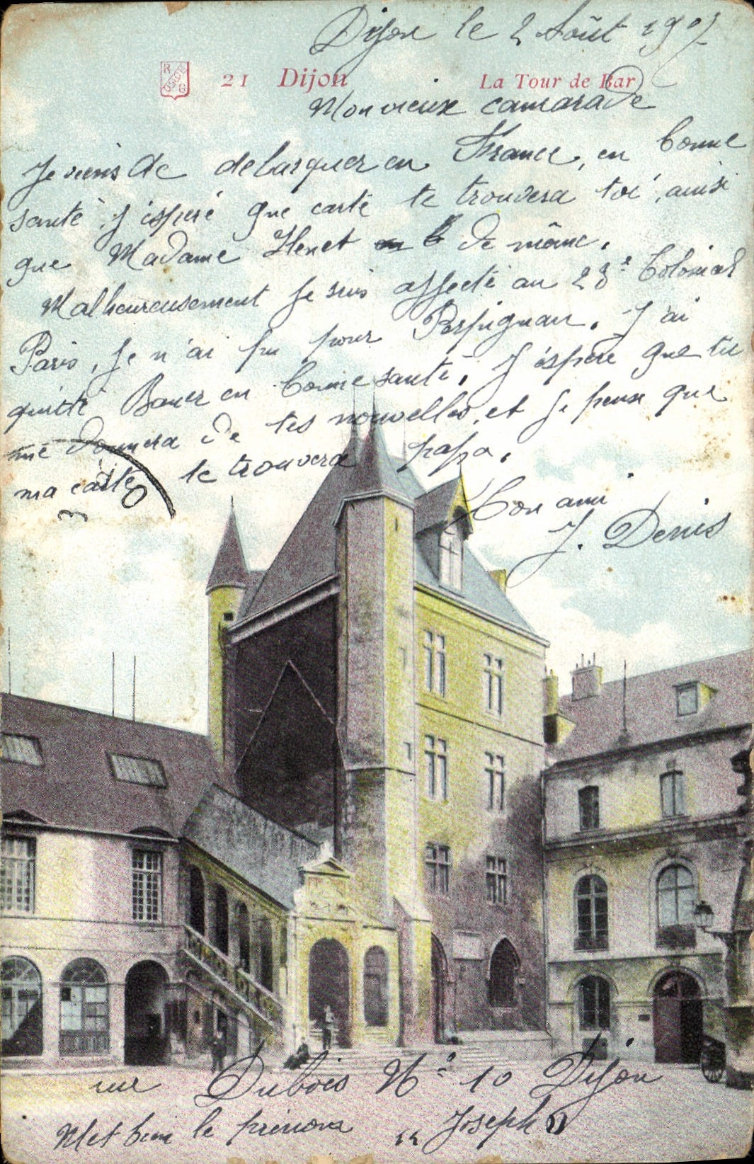CPA Dijon La Tour de Bar 