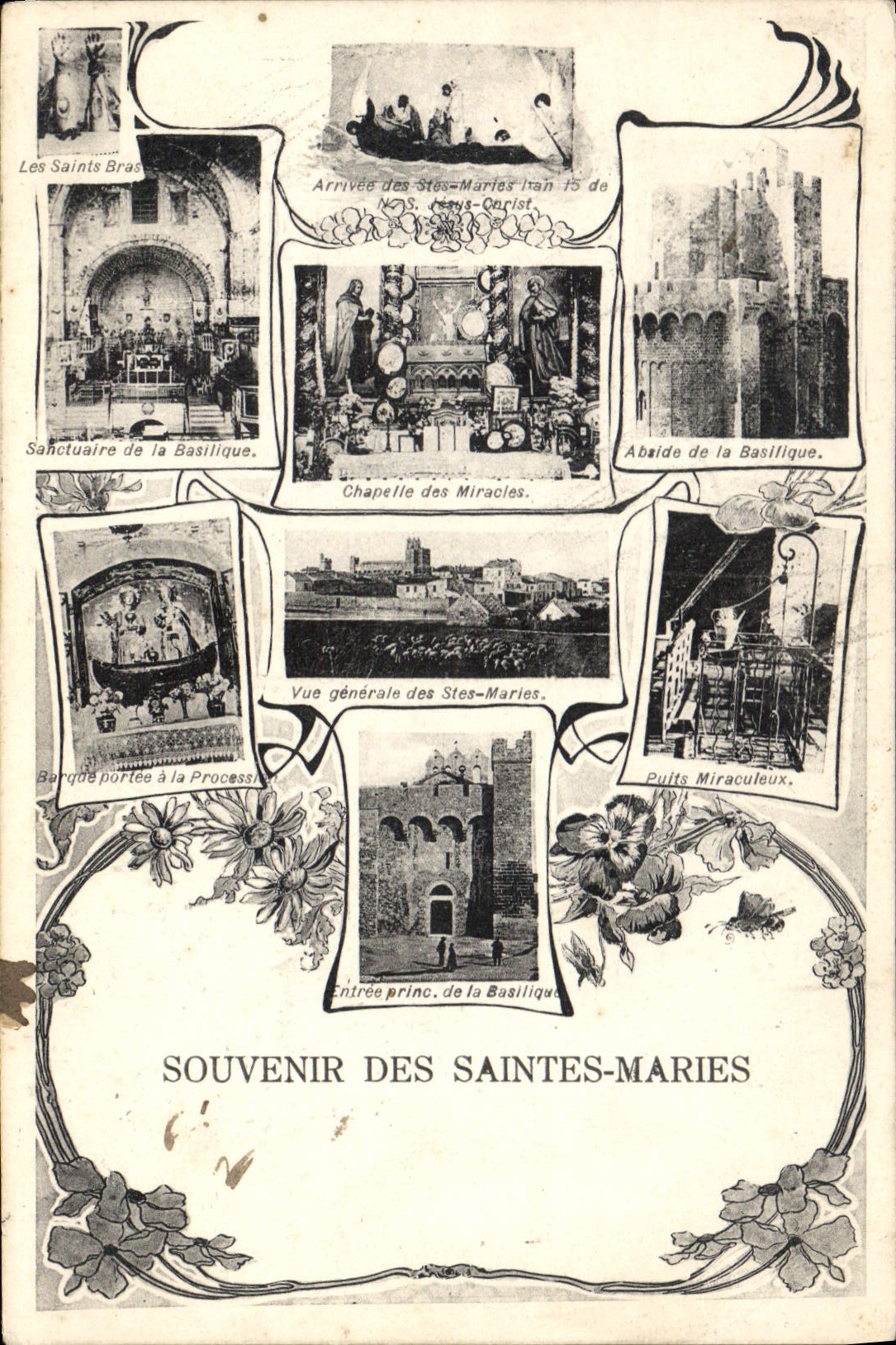 CPA Souvenir des Saintes Maries