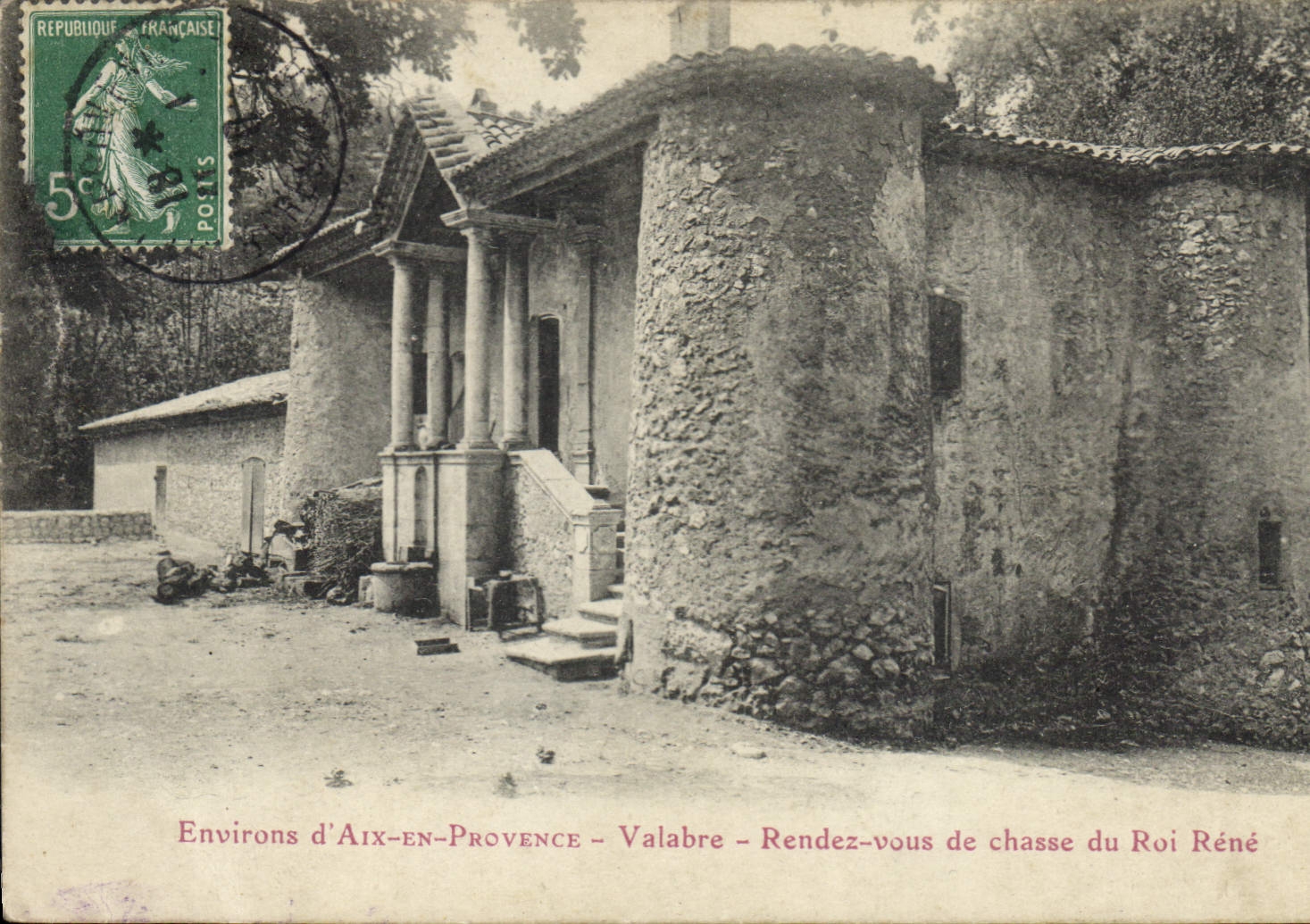 CPA Environs d'Aix en Provence Valabre Rende vous de chasse du Roi Rene 