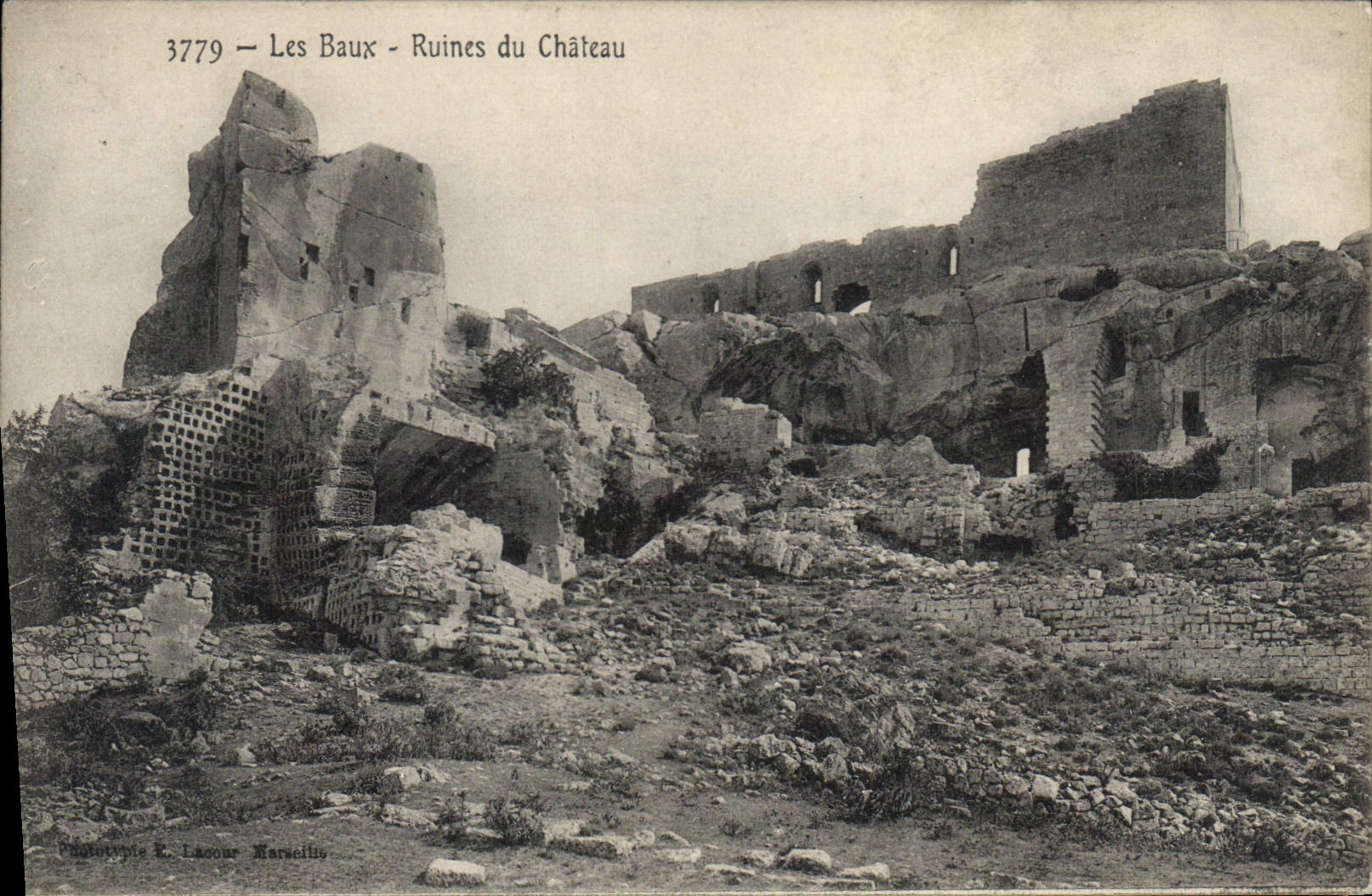 CPA Les Baux Ruines du Chateau 